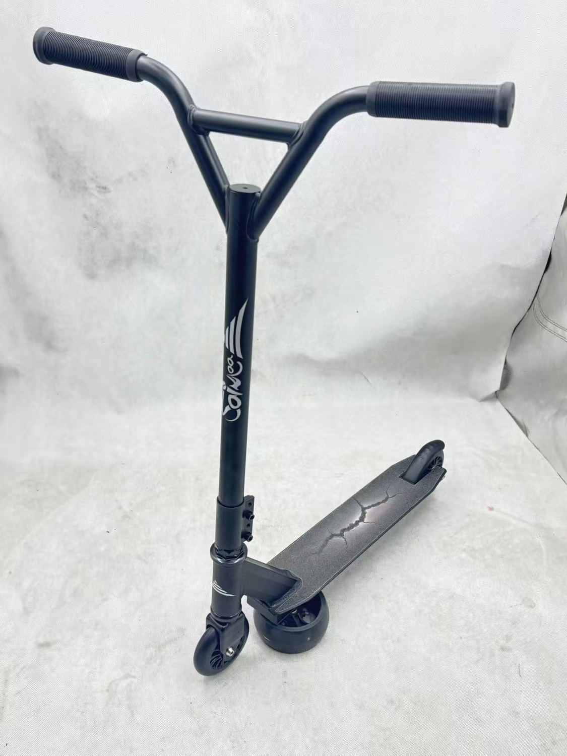 Самокат 2 в 1  "ICE&FLAME" цвет черный NEW