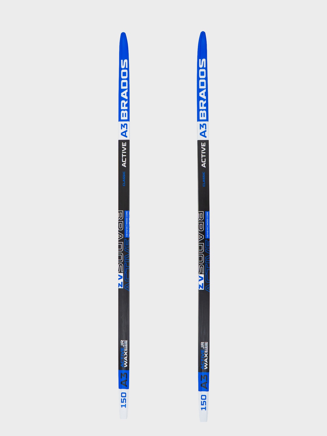 Комплект Лыжи STC Step (длина 170см) Brados Active A 3 Blue+ крепление NNN + палки 130 +упаковка