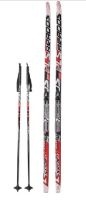 Комплект Лыжи STC гоночные PRO Skate Ptex 4557 193+крепление NNN Эльва Автомат+палки STC CYBER1+упак