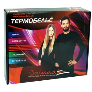 Комплект термобелья Saimaa Fleece черный + манжеты 58 р-р