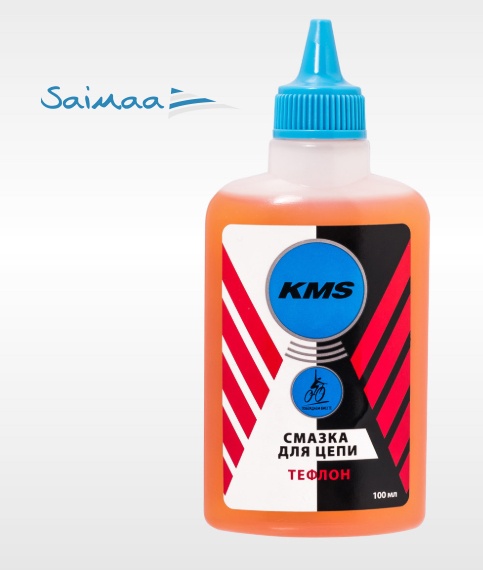Смазка для цепи "KMS", тефлоновая, для мокрой погоды, 100мл. Арт 3311006