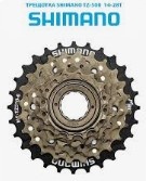 Звездочка задняя 6-ск трещетка "Shimano" MF-TZ20 14-28 серия "TOURNEY" без упак., 3002601-9А