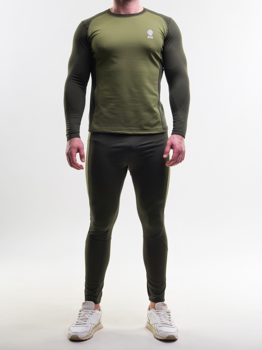 Комплект термобелья SAIMAA_ARCTIC ARMOR мужской, двухцветное, зеленый, 52 р-р