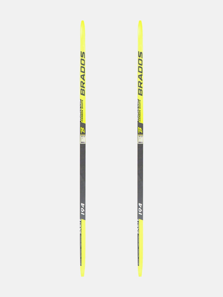 Лыжи STC гоночные Brados Carbon Skate (желтые) 186 см (М1)