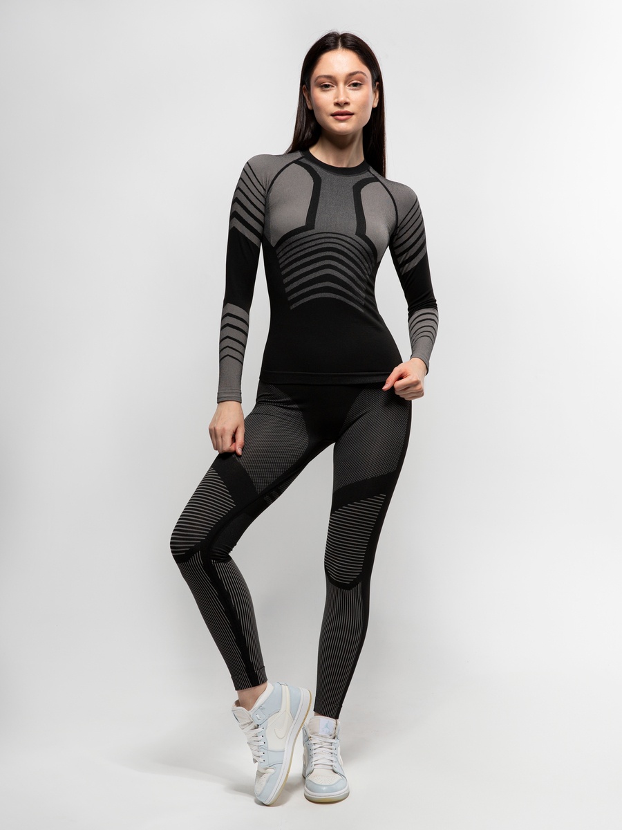 Комплект термобелья SAIMAA_X-LINE (sport) женский, черный с серым, 42 (XS) р-р NEW