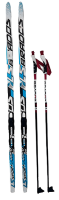 Комплект Лыжи Step (205см) LS Sport Blue + крепления Snowmatic N3L + палки 165 +упаковка