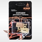 Колодки для дискового тормоза, материал синтетика, цвет золотой, логотип "KMS", 3125304
