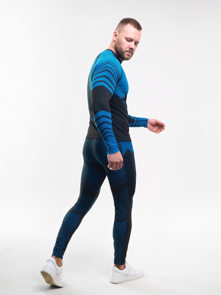 Комплект термобелья SAIMAA_X-LINE (sport) мужской, черный с синим, 56 (XXXL) р-р NEW